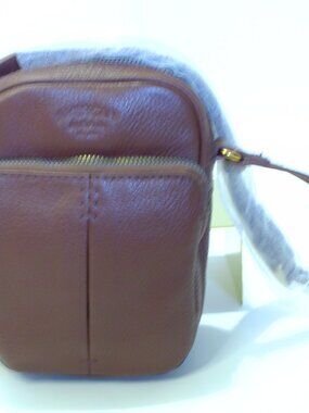 American Leather Co. Brown Cleveland Mini, Gold Hardware. NWT